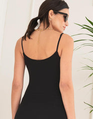 Women Seraphine Dresses | Ribbed Jersey Cami Maxi Maternity Dress
