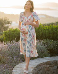 Women Seraphine Dresses | Vintage Floral Maternity &amp; Nursing Dress