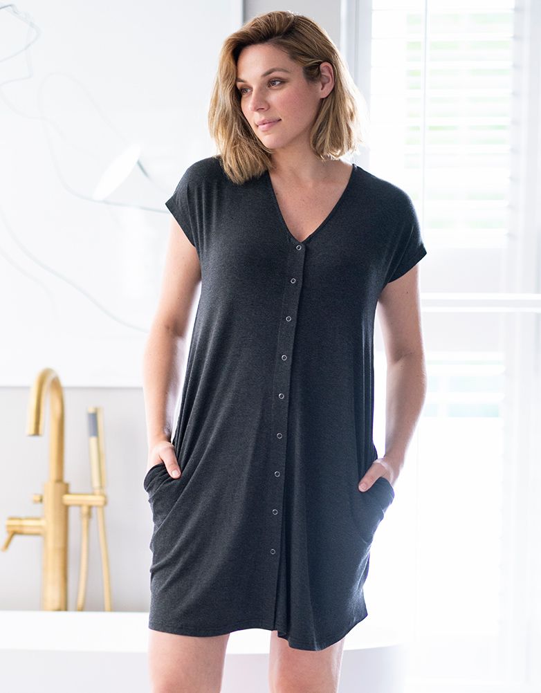 Women Seraphine Essentials | Maternity Hospital Bag Labor Gown In Organic Cotton US