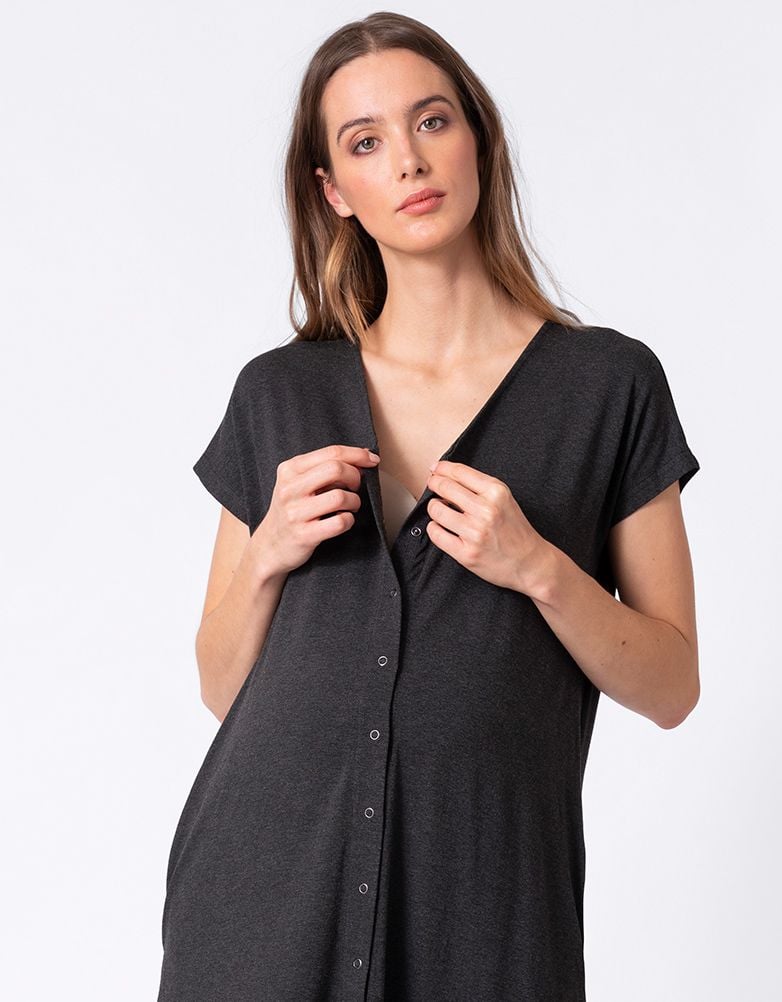 Women Seraphine Essentials | Maternity Hospital Bag Labor Gown In Organic Cotton US