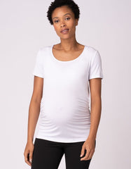 Women Seraphine Essentials | Twin Pack Maternity T-Shirts - Sage &amp; White