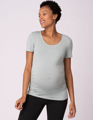 Women Seraphine Essentials | Twin Pack Maternity T-Shirts - Sage &amp; White