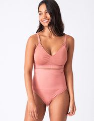 Women Seraphine Essentials | Twin Pack Post Maternity Shaping Briefs – Black &amp; Terracotta