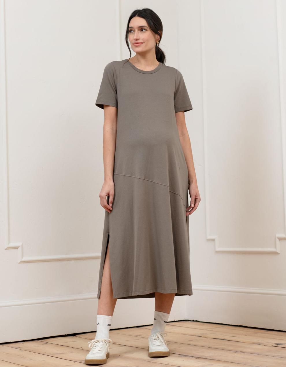 Women Seraphine Formal Dresses | Cotton Modal T-Shirt Maternity Dress