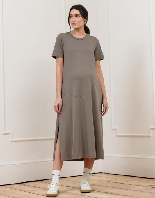 Women Seraphine Formal Dresses | Cotton Modal T-Shirt Maternity Dress