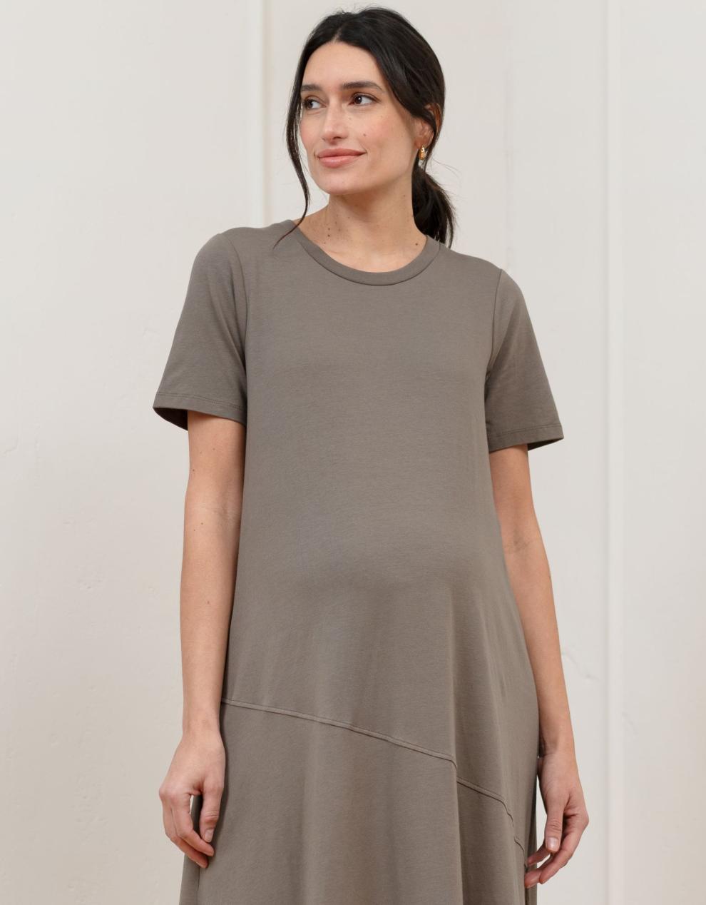Women Seraphine Formal Dresses | Cotton Modal T-Shirt Maternity Dress