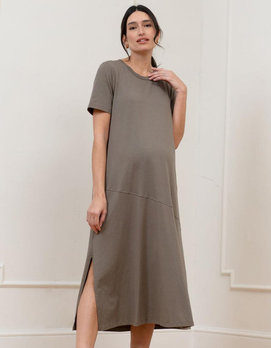 Women Seraphine Formal Dresses | Cotton Modal T-Shirt Maternity Dress