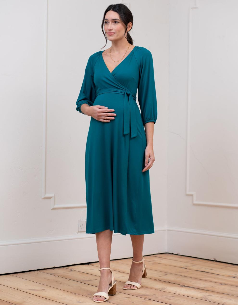 Women Seraphine Formal Dresses | Jersey Wrap Maternity-To-Nursing Dress