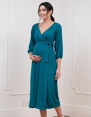 Women Seraphine Formal Dresses | Jersey Wrap Maternity-To-Nursing Dress