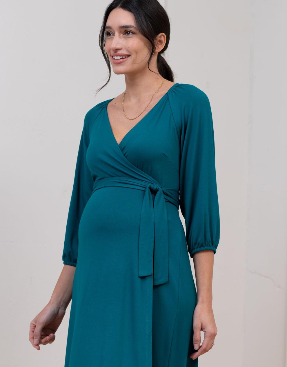 Women Seraphine Formal Dresses | Jersey Wrap Maternity-To-Nursing Dress