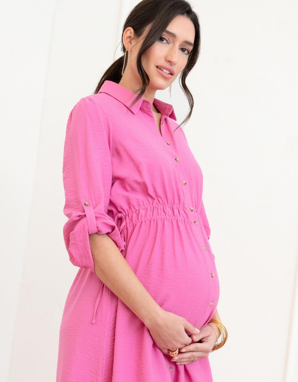 Women Seraphine Formal Dresses | Maternity Shirt Dress