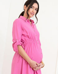 Women Seraphine Formal Dresses | Maternity Shirt Dress
