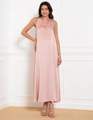 Women Seraphine Formal Dresses | Reversible Halter Neck A-Line Maternity Dress