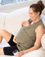 Women Seraphine Hoodies &amp; Tops | Khaki Cotton Skin To Skin Top