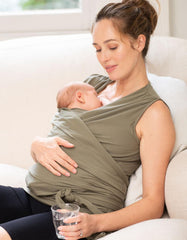 Women Seraphine Hoodies &amp; Tops | Khaki Cotton Skin To Skin Top