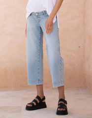 Women Seraphine Jeans | Cropped Straight Wide-Leg Maternity Jeans