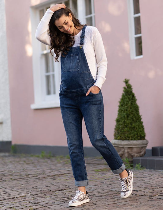 Women Seraphine Jeans | Denim Maternity Overalls