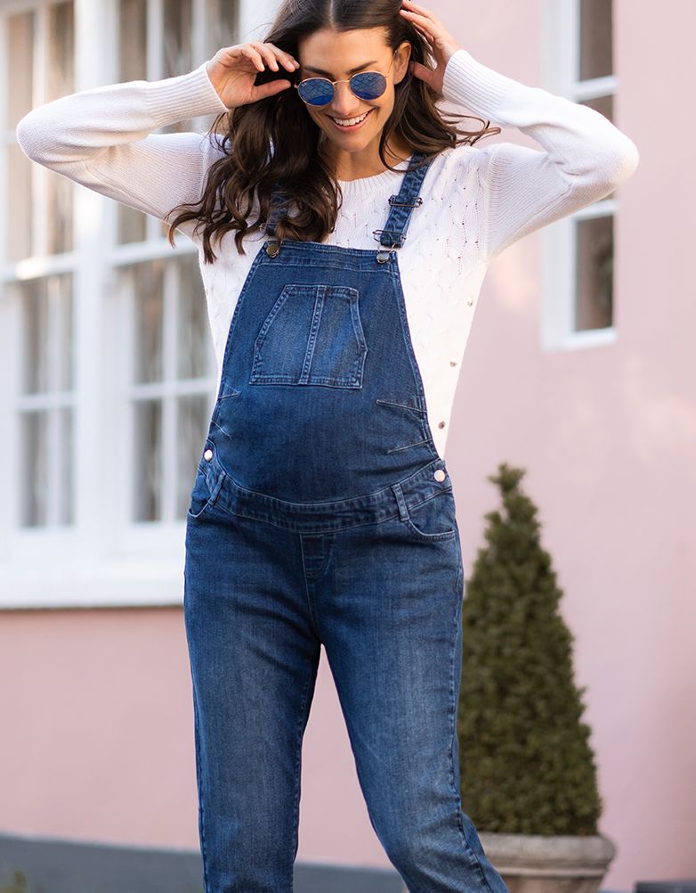 Women Seraphine Jeans | Denim Maternity Overalls