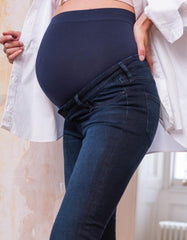 Women Seraphine Jeans | Indigo Over Bump Skinny Maternity Jeans