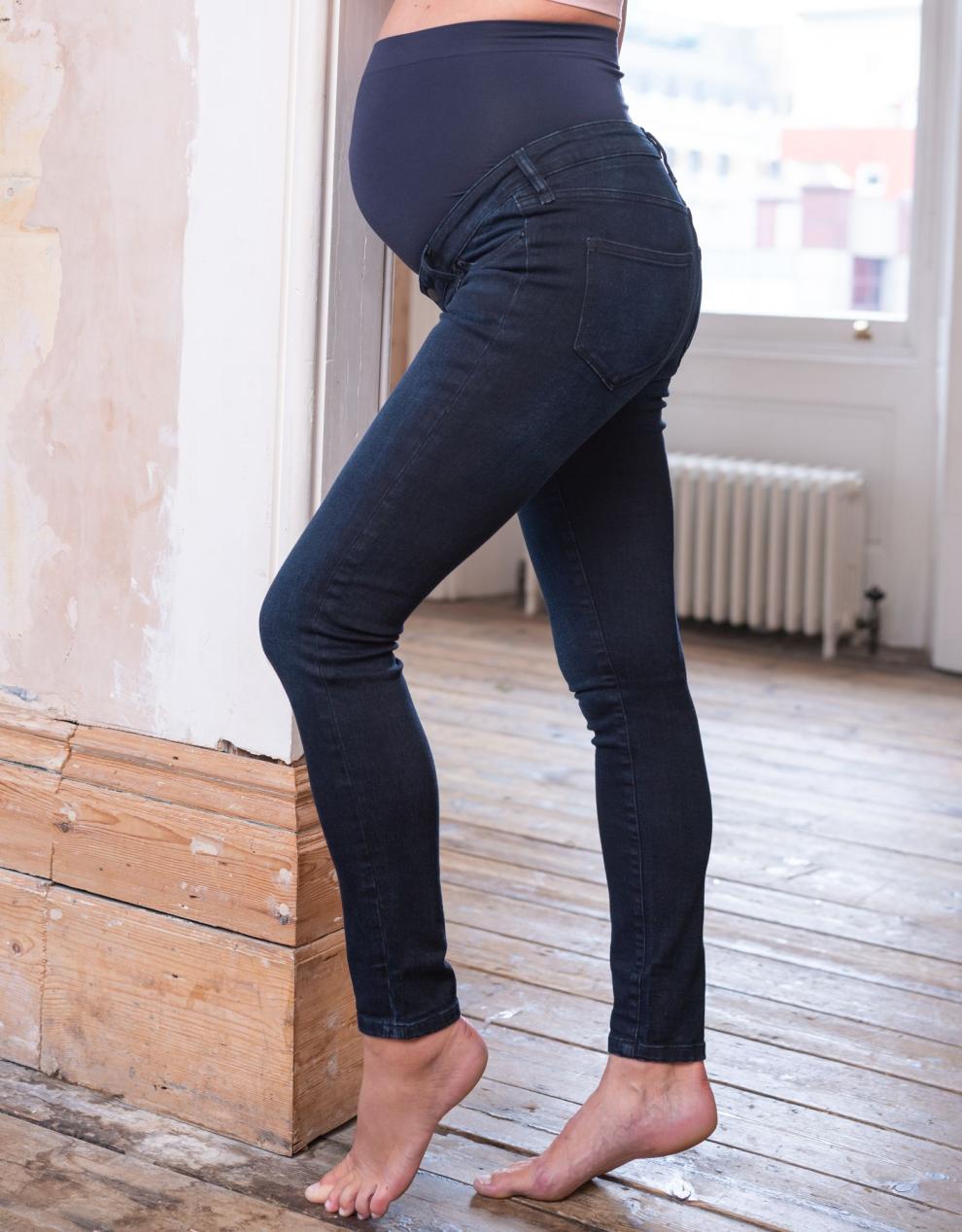 Women Seraphine Jeans | Indigo Over Bump Skinny Maternity Jeans