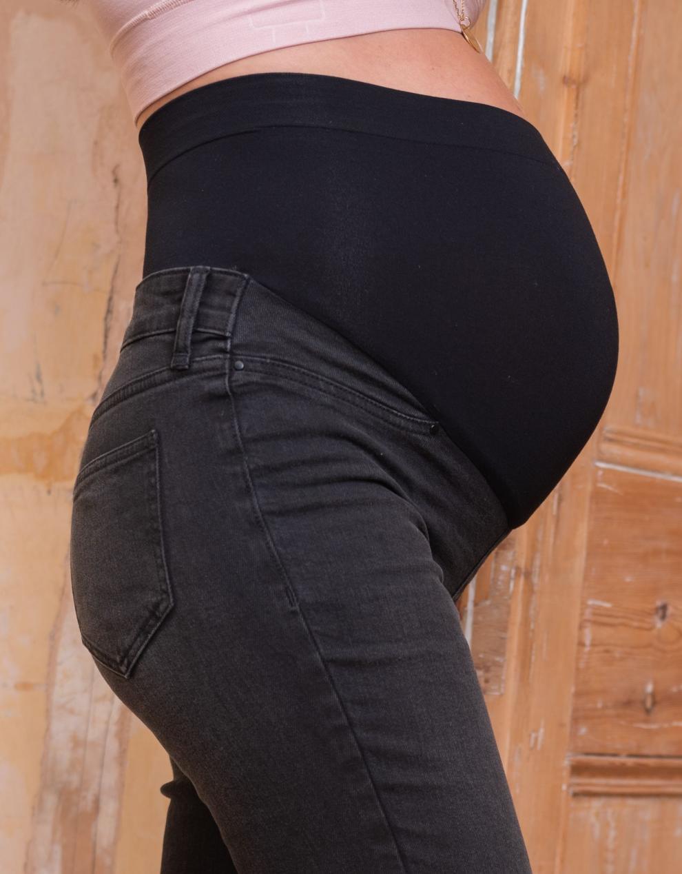 Women Seraphine Jeans | Organic Cotton Black Skinny Maternity Jeans
