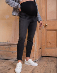 Women Seraphine Jeans | Organic Cotton Black Skinny Maternity Jeans