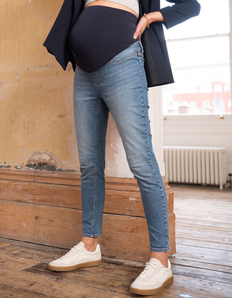 Women Seraphine Jeans | Organic Cotton Light Skinny Maternity Jeans