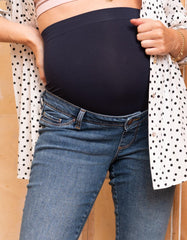 Women Seraphine Jeans | Organic Slim Boyfriend Fit Maternity Jeans