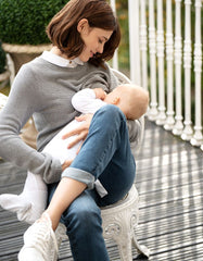 Women Seraphine Jumpers &amp; Knitwear | Mock Shirt Cotton Mix Maternity &amp; Nursing Sweater