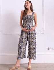 Women Seraphine Jumpsuits | Black Drawstring Maternity Joggers
