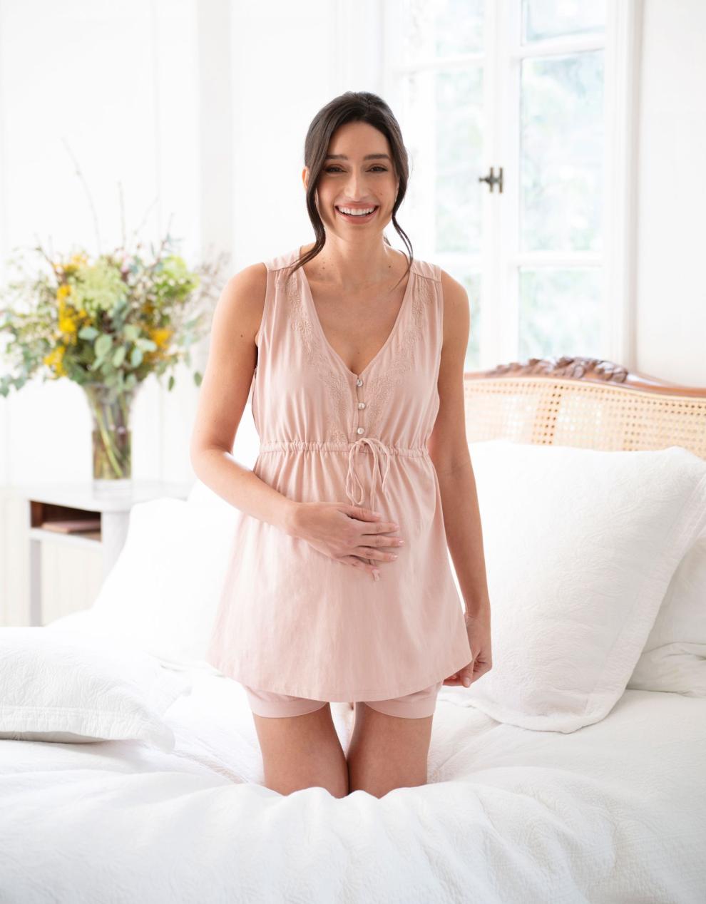Women Seraphine Kits &amp; Sets | Cotton Short Pajama Maternity-To-Nursing Set
