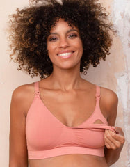 Women Seraphine Kits &amp; Sets | Twin Pack Bamboo Nursing Bras – Terracotta &amp; Black