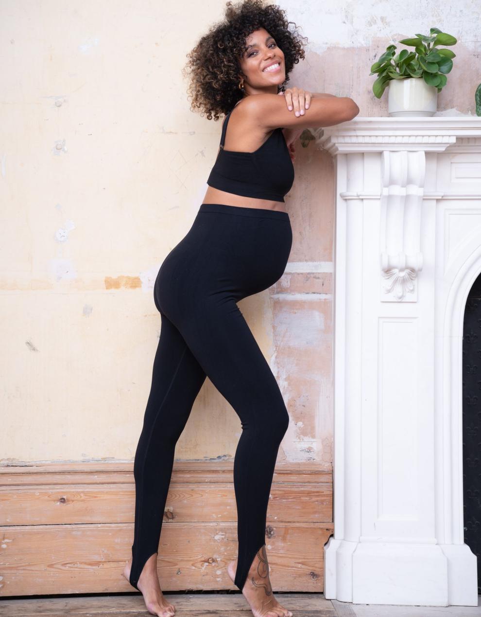 Women Seraphine Leggings &amp; Tights | Seamless Over Bump Stirrup Maternity Leggings