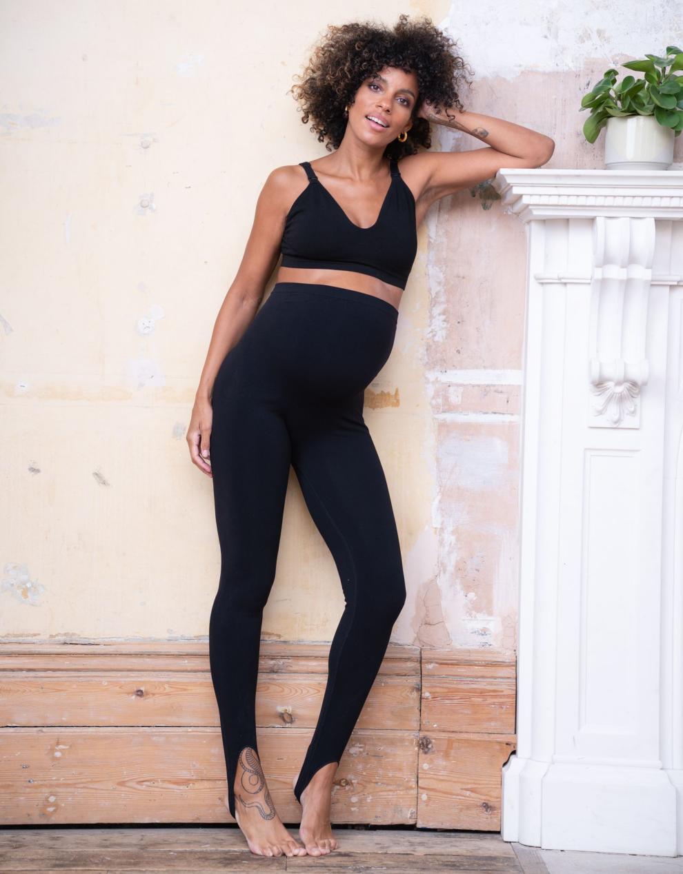 Women Seraphine Leggings &amp; Tights | Seamless Over Bump Stirrup Maternity Leggings