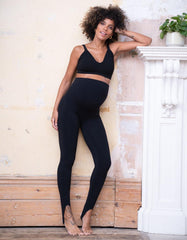 Women Seraphine Leggings &amp; Tights | Seamless Over Bump Stirrup Maternity Leggings