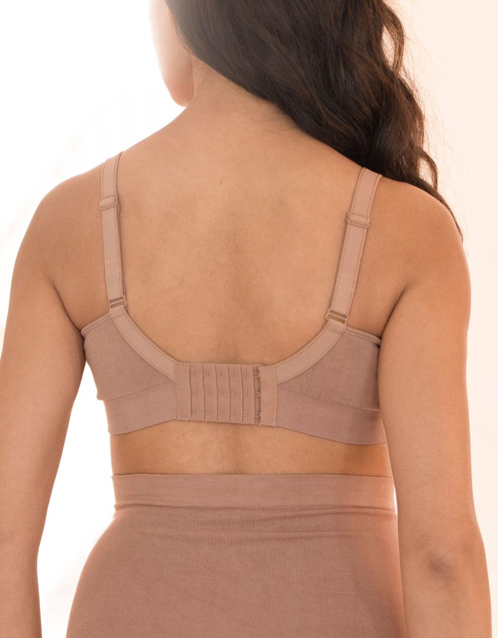 Women Seraphine Lingerie &amp; Shapewear | Twin Pack Seamless Bamboo Maternity-To-Nursing Bras - Cappuccino