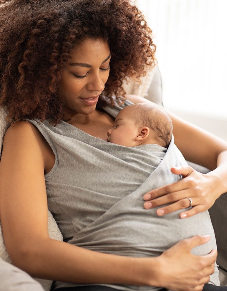 Women Seraphine Loungewear | Grey Marl Cotton Skin To Skin Top