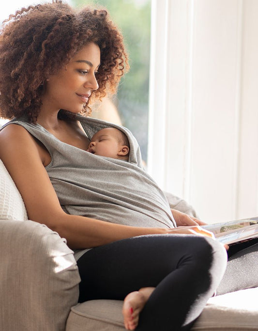 Women Seraphine Loungewear | Grey Marl Cotton Skin To Skin Top