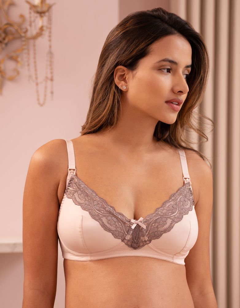 Women Seraphine Nursing Bras &amp; Lingerie | Pink &amp; Mocha Seraphine Maternity &amp; Nursing Bra