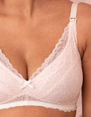 Women Seraphine Nursing Bras &amp; Lingerie | Seraphine Blush Lace Maternity &amp; Nursing Bra