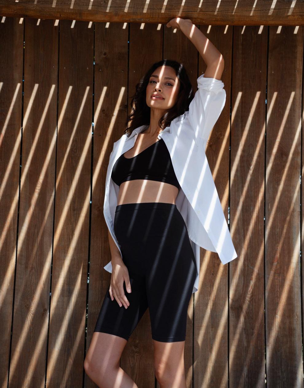 Women Seraphine Shorts | Over Bump Cycling Short Maternity Leggings