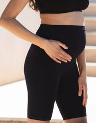 Women Seraphine Shorts | Over Bump Cycling Short Maternity Leggings