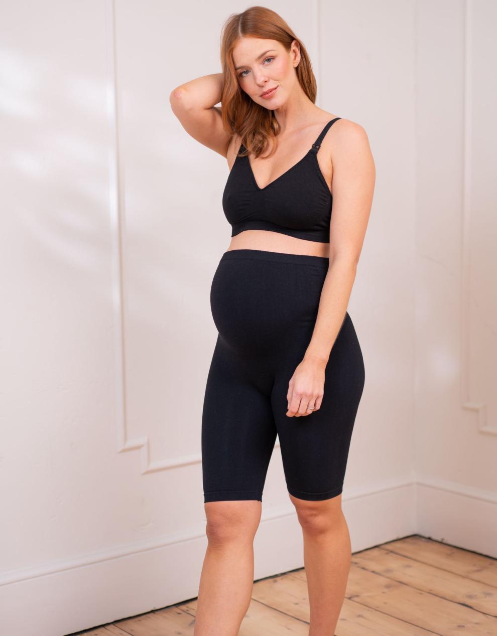 Women Seraphine Shorts | Over Bump Cycling Short Maternity Leggings