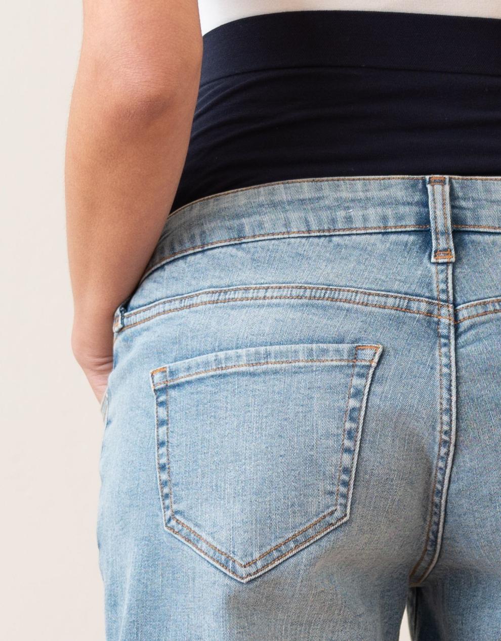 Women Seraphine Shorts | Stretch Denim Over Bump Maternity Shorts