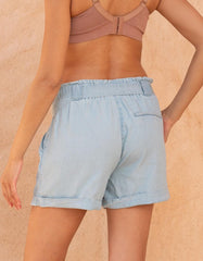 Women Seraphine Shorts | Under Bump Shorts With Self-Tie Belt