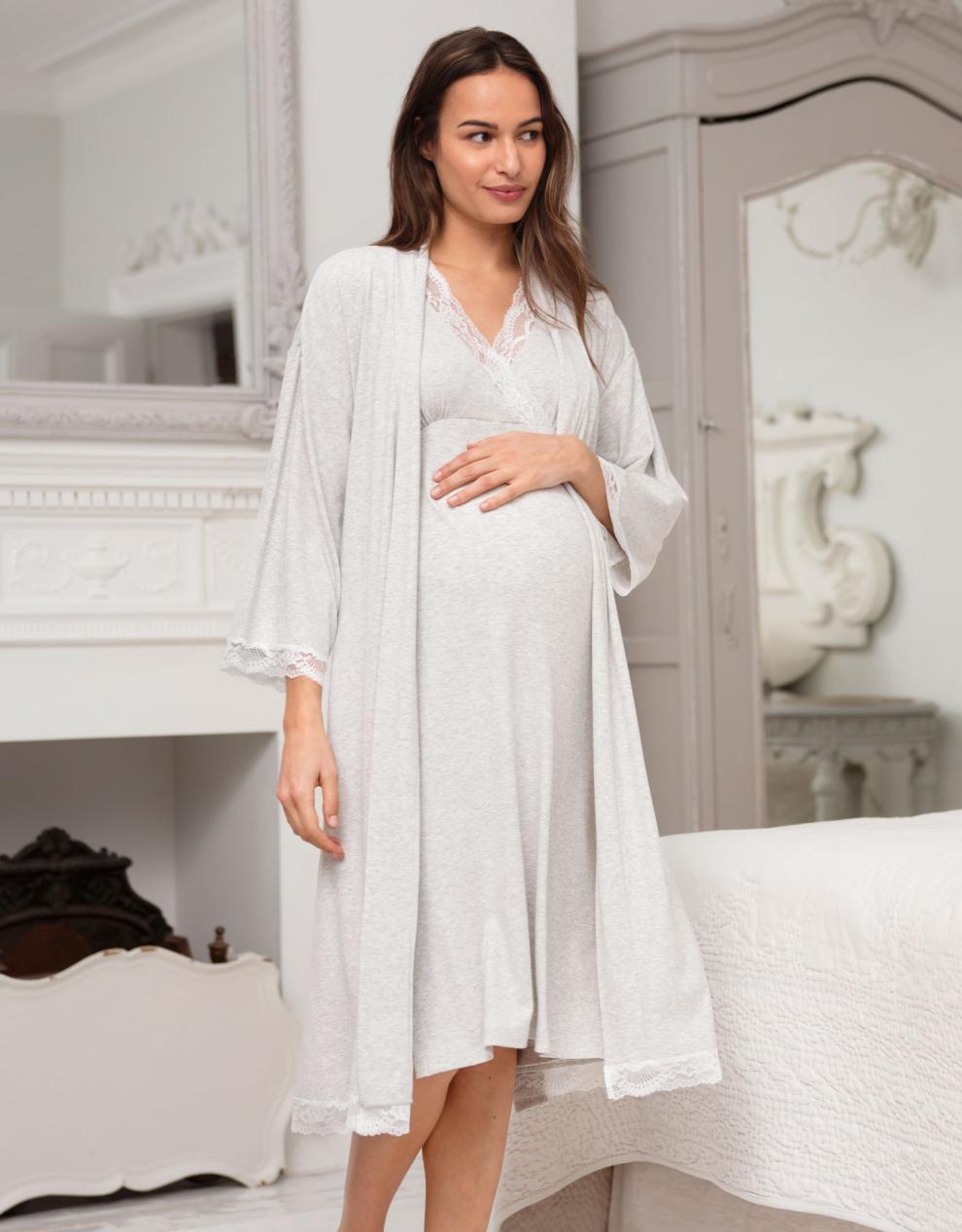 Women Seraphine Sleepwear | Crossover Pregnancy And Maternity Nightie