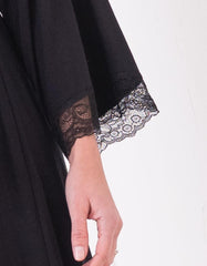 Women Seraphine Sleepwear | Lace Trim Kimono-Style Dressing Maternity-To-Nursing Gown
