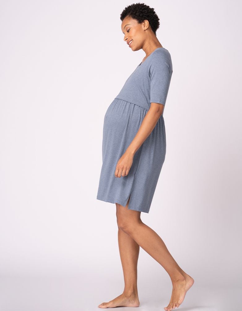 Women Seraphine Sleepwear | Stretch Jersey Maternity &amp; Nursing Nighties – Twin Pack