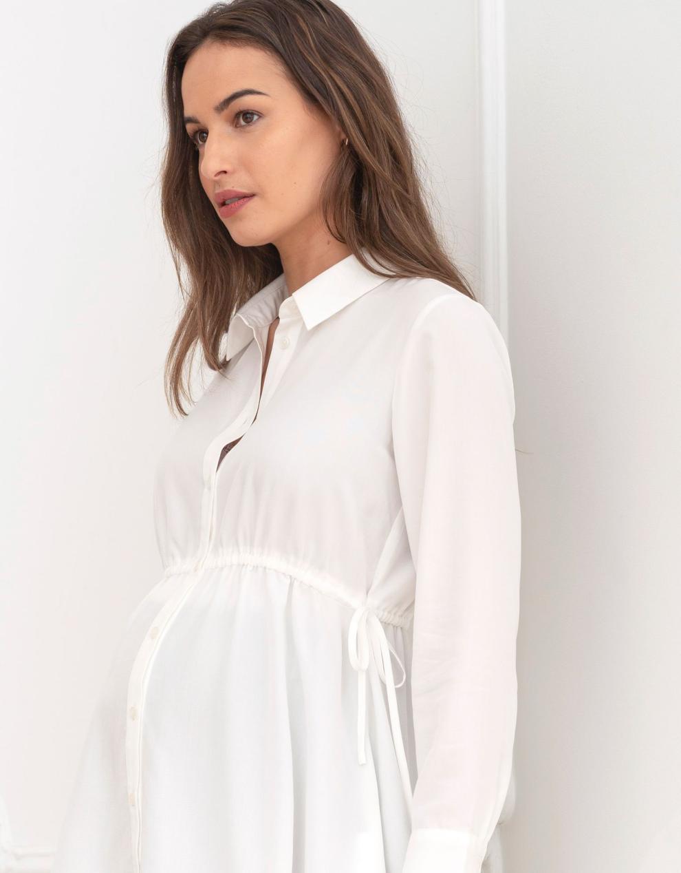 Women Seraphine Tops | Tailored Maternity Shirt