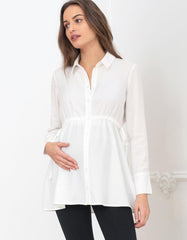 Women Seraphine Tops | Tailored Maternity Shirt